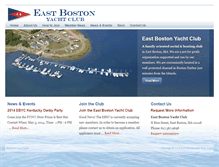 Tablet Screenshot of eastbostonyachtclub.com